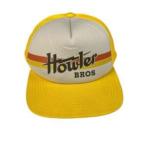 Howler Bros‎ Men's Trucker Hat Snapback Yellow Cap Electric Stripe